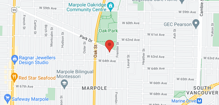 map of 936 PARK DRIVE